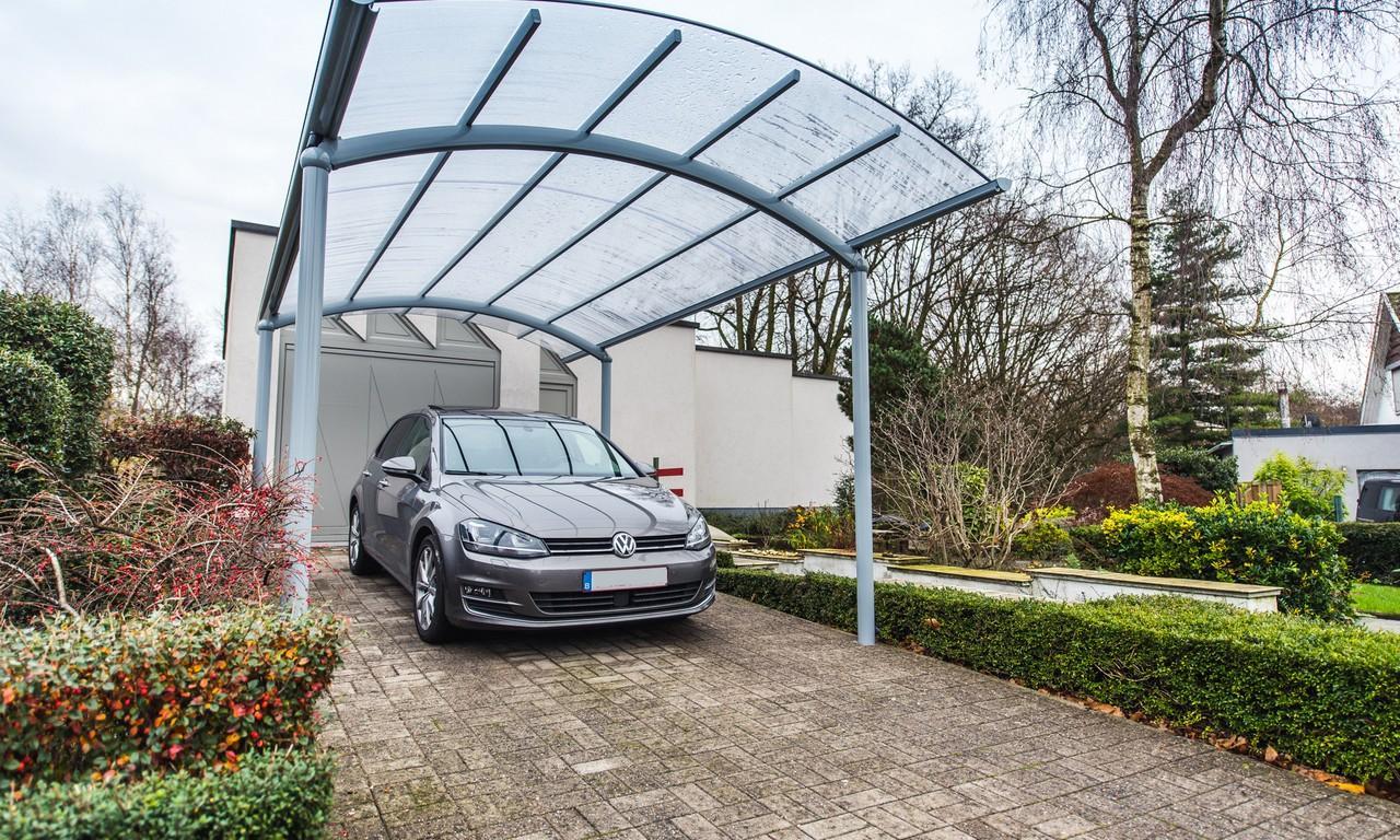 Vrijstaande carport op 4 steunpalen